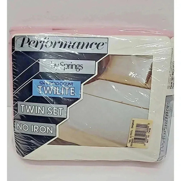 Springs Other - Vtg Performance by Springs Twin Sheet Set New Old Stock 124 Thread Count No Iron